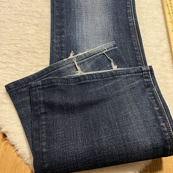 Cult of Individuality Womens Bohemi Boot Cut Distressd Denim Jeans Lo Rise Sz 27 - Picture 6 of 12